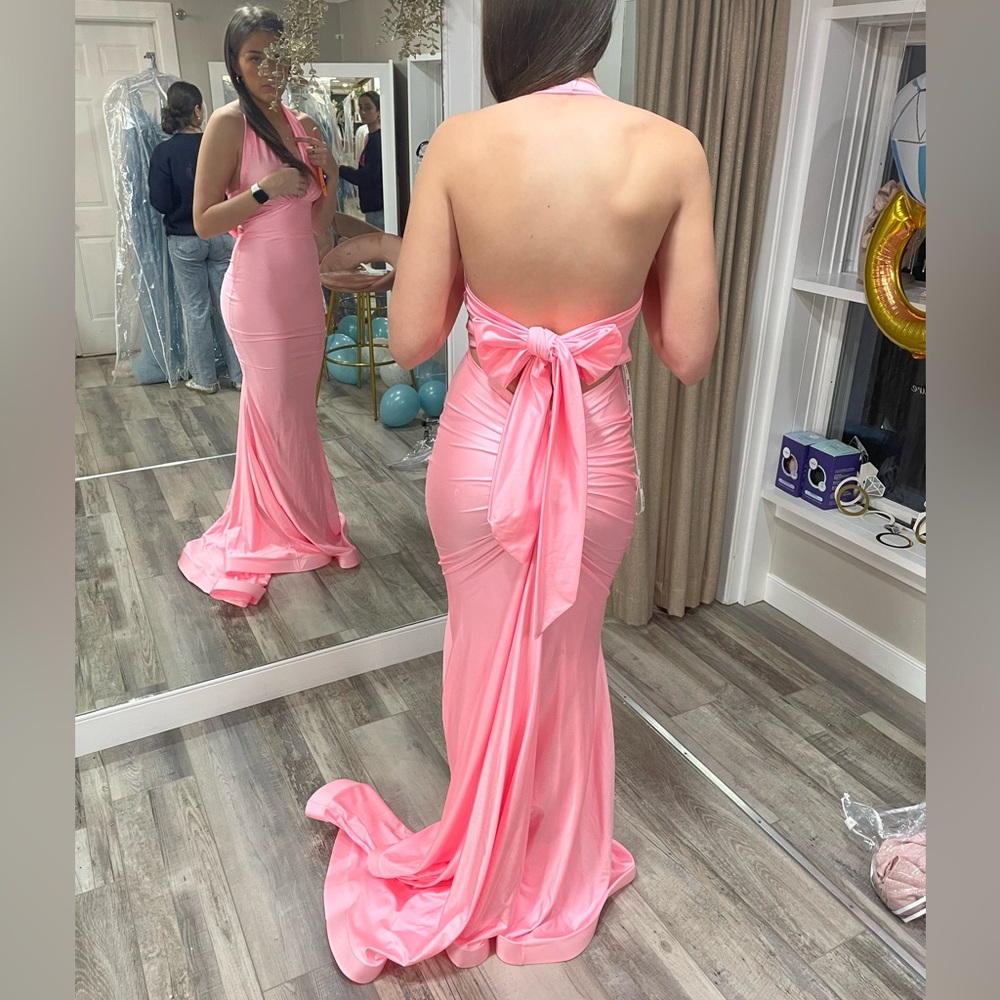 NWT! Never worn. Bubblegum pink prom dress. Light pink. Gorgeous.